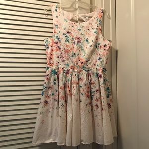 Lauren Conrad Watercolor Flower Dress